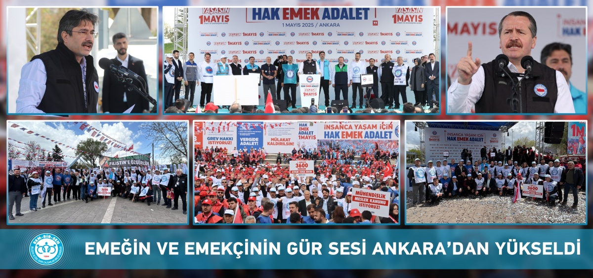 Memur-Sen Ankara’da: Anıtpark’ta 1 Mayıs Coşkusu