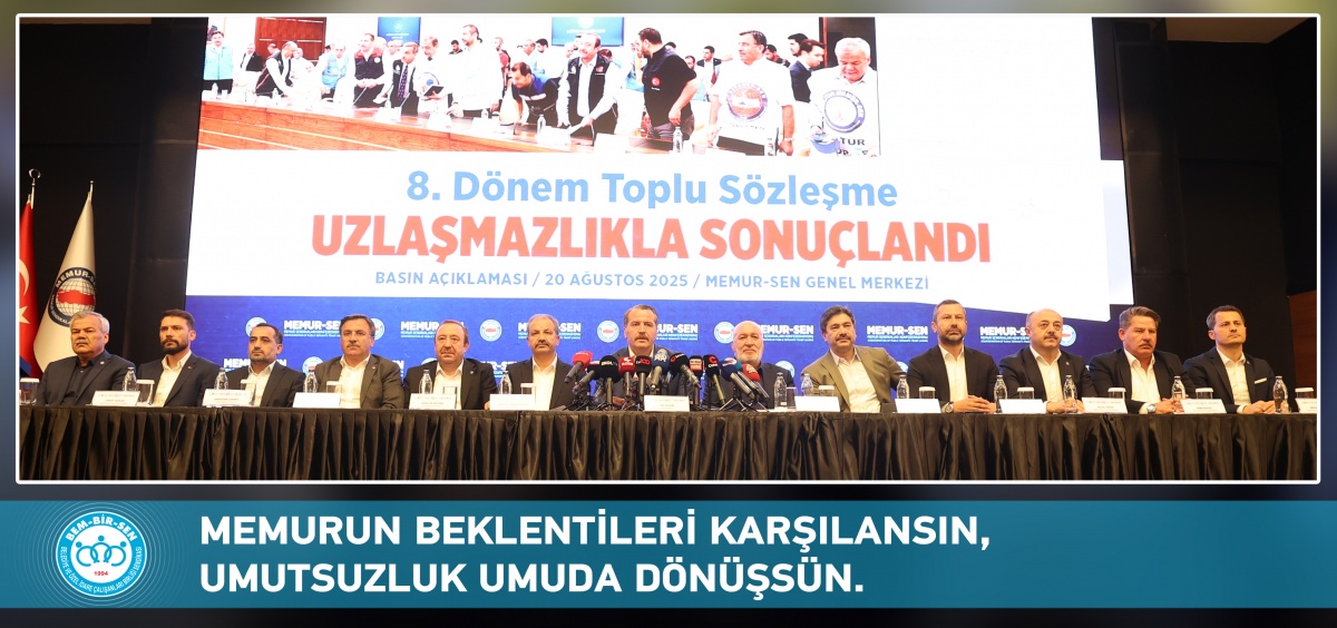 Memurun Beklentileri Karşılansın, Umutsuzluk Umuda Dönüşsün