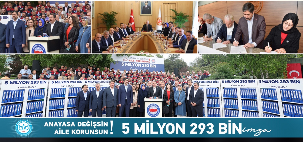 “Anayasa Değişsin Aile Korunsun” 5 Milyon 293 Bin İmza Türkiye Büyük Millet Meclisinde
