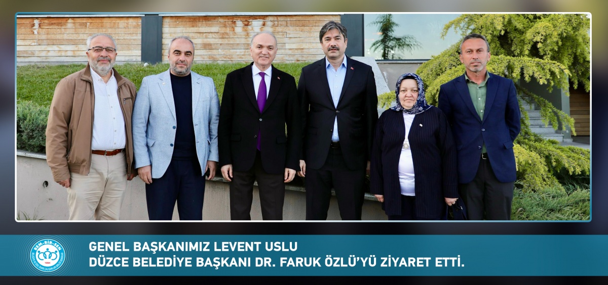 Genel Başkanımız Levent Uslu Düzce Belediye Başkanı Dr. Faruk Özlü’yü Ziyaret Etti
