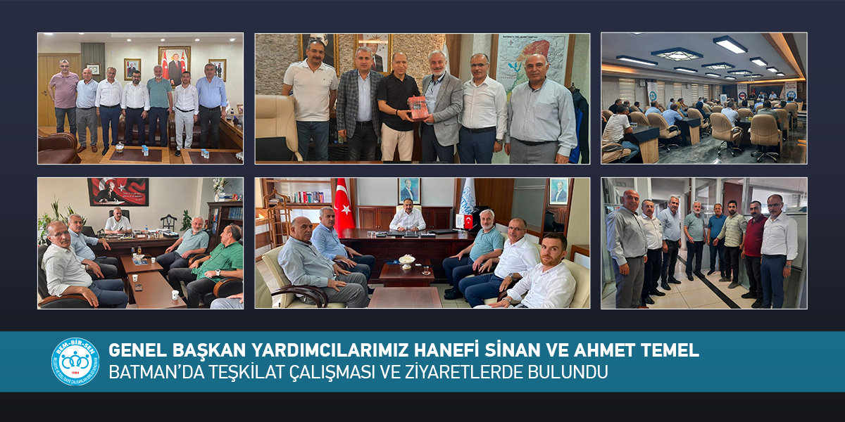 Genel Başkan Yardımcılarımız Hanefi Sinan ve Ahmet Temel  Batman’da Teşkilat Çalışması ve Ziyaretlerde Bulundu