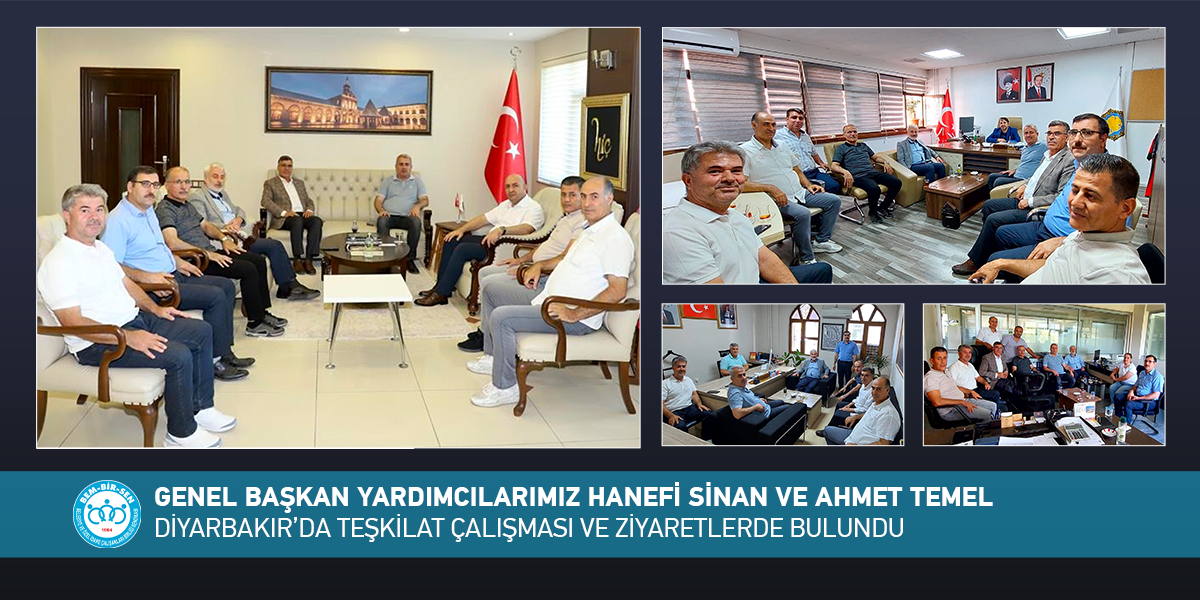 Genel Başkan Yardımcılarımız Hanefi Sinan ve Ahmet Temel  Diyarbakır’da Teşkilat Çalışması ve Ziyaretlerde Bulundu