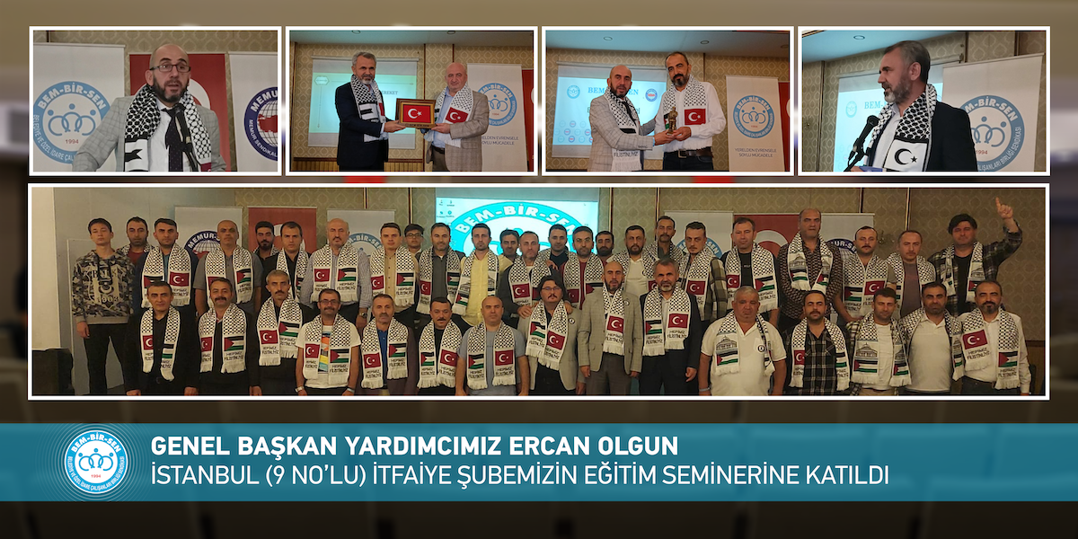 Genel Başkan Yardımcımız Ercan Olgun İstanbul (9 No’lu) İtfaiye Şubemizin Eğitim Seminerine Katıldı