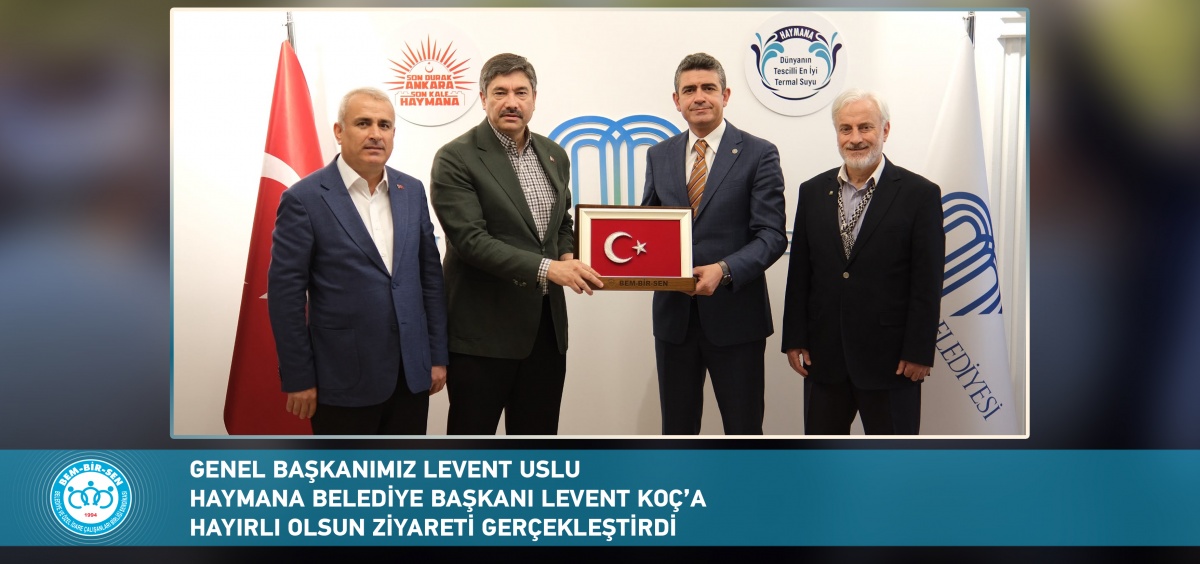 Genel Başkanımız Levent Uslu, Haymana Belediye Başkanı Levent Koç’a Hayırlı Olsun Ziyareti Gerçekleştirdi